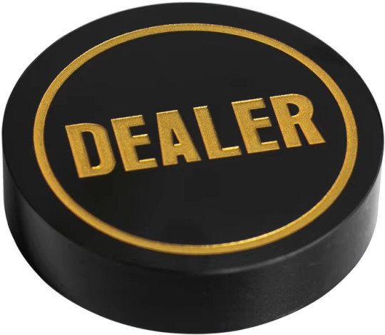 Фишка Dealer (Дилера) Премиум Большая черная